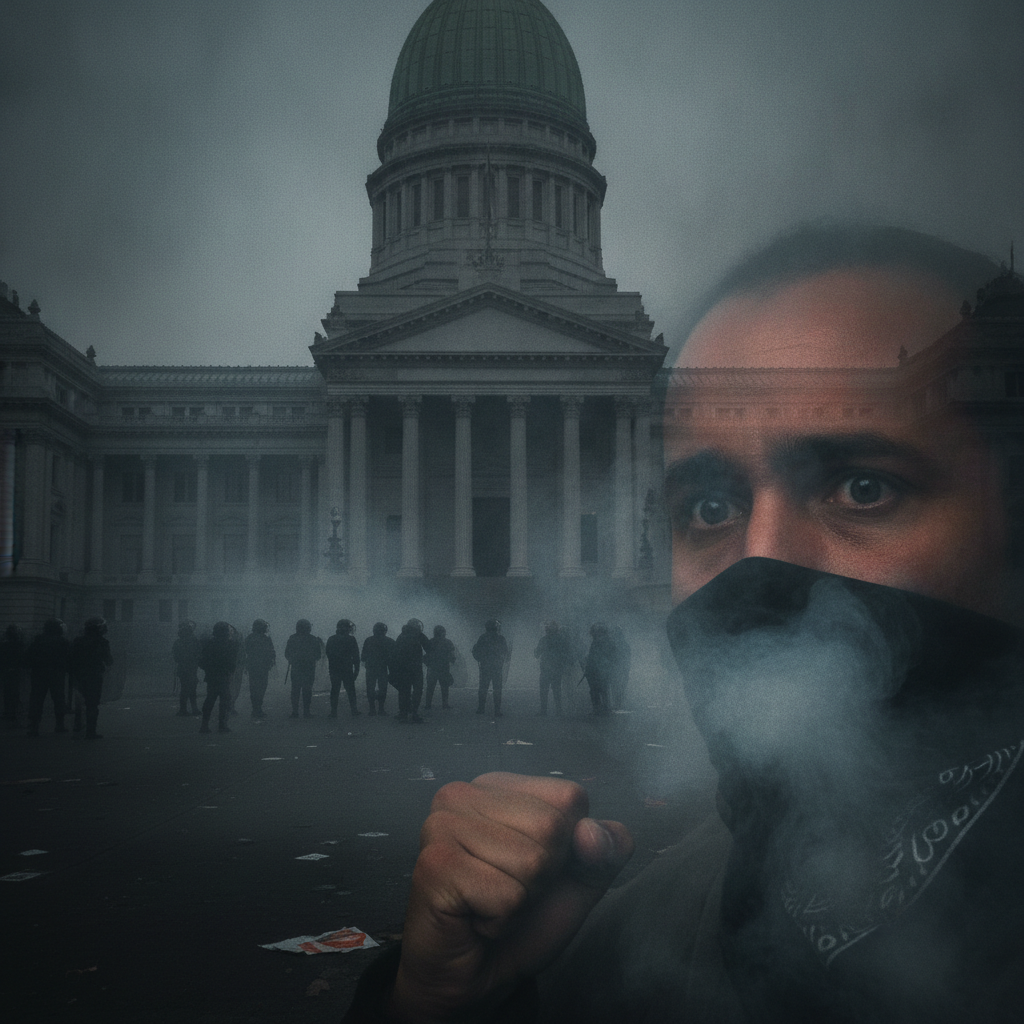 Represión en protesta frente al Congreso por Ley de Propiedad Privada: ¿Exceso de fuerza o control necesario?