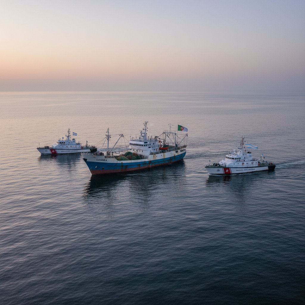 Sanción al buque portugués Coimbra por pesca ilegal en la ZEE argentina: ¿Un mensaje de soberanía o un incidente aislado?